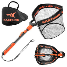 Load image into Gallery viewer, KastKing Titanet Folding Fishing Landing Net, Extends to 32", PVC
