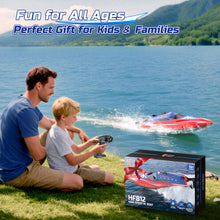 Load image into Gallery viewer, Full Proportional Remote Control Boat for Kids &amp; Adults, 20MPH+ High-Speed Waterproof RC Boat, 2 Battery(30 Mins), 2.4GHz
