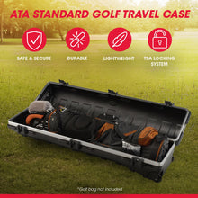 Load image into Gallery viewer, SKB Staff ATA Hard Shell Plastic Golf Travel Case for Cart Bags with Wheels
