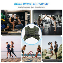 Load image into Gallery viewer, ZELUS Weighted Vest, 6lb/8lb/12lb/16lb/20lb/25lb/30lb Weight Vest with Reflective Stripe for Workout, Strength Training, Running, Fitness, Muscle Building, Weight Loss, Weightlifting, Green(12lb)
