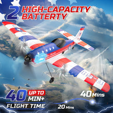 Load image into Gallery viewer, RC Plane 3 Channel P51D Mustang Remote Control Airplane Fighter Toys,2.4GHz 6-axis Gyro Stabilizer RTF Glider Aircraft Plane with 2 Batteries
