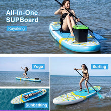 Load image into Gallery viewer, 11' Inflatable Paddle Board with Kayak Seat for Adults
