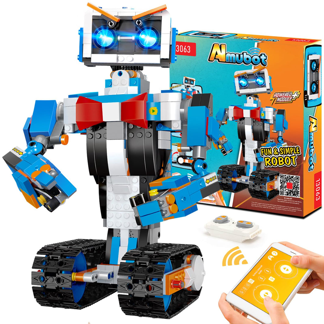 STEM Building Robot Toys for Kids 8-12, Educational Science Build Block Kits, Educational Remote Control Toy