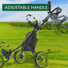 Load image into Gallery viewer, Caddytek Golf CaddyLite 11.5 V3 Superlite Deluxe Push Cart Black/Green
