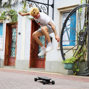 Electric Skateboards with Remote, 1200W Powerful Motor,28MPH Top Speed,4/6AH Large Battery,16/18Miles Long Range (Bright Yellow(4AH))