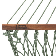 Load image into Gallery viewer, Hatteras Hammocks Deluxe Meadow Duracord Rope Hammock with Free Extension Chains &amp; Tree Hooks, Handcrafted in The USA, 450 LB Weight Capacity, 13 ft. x 60 in
