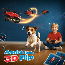 Load image into Gallery viewer, Veeniix V995 Red Mini Drone for Kids and Beginners,Indoor RC Quadcopter Plane with 3D Flips
