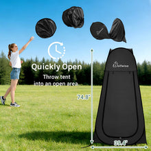 Load image into Gallery viewer, WolfWise Pop Up Shower Tent for Outdoor, Portable Privacy Room for Camping
