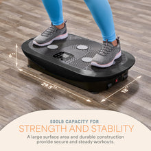 Load image into Gallery viewer, LifePro Rumblex Plus 4D Vibration Plate Exercise Machine-Triple Motor Oscillation, Linear, Pulsation + 3D/4D Motion Vibration Platform,Whole Body Vibration Machine for Weight Loss&amp;Shaping(Black)
