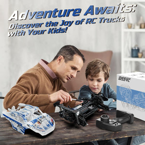 1:14 All Terrain RC Cars, 40KPH High Speed Off Road RC Truck,4WD Remote Control Car with 2 Li-ion Batteries, Fast Extreme Monster Truck