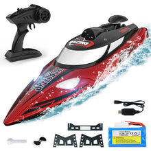 Load image into Gallery viewer, Large RC Boat, 18 inch Big Remote Control Boat for Adults, 35KMH Fast Speed RC Boat for Lake Ocean, Ideal Gifts for Kids Boy - TX125 Red
