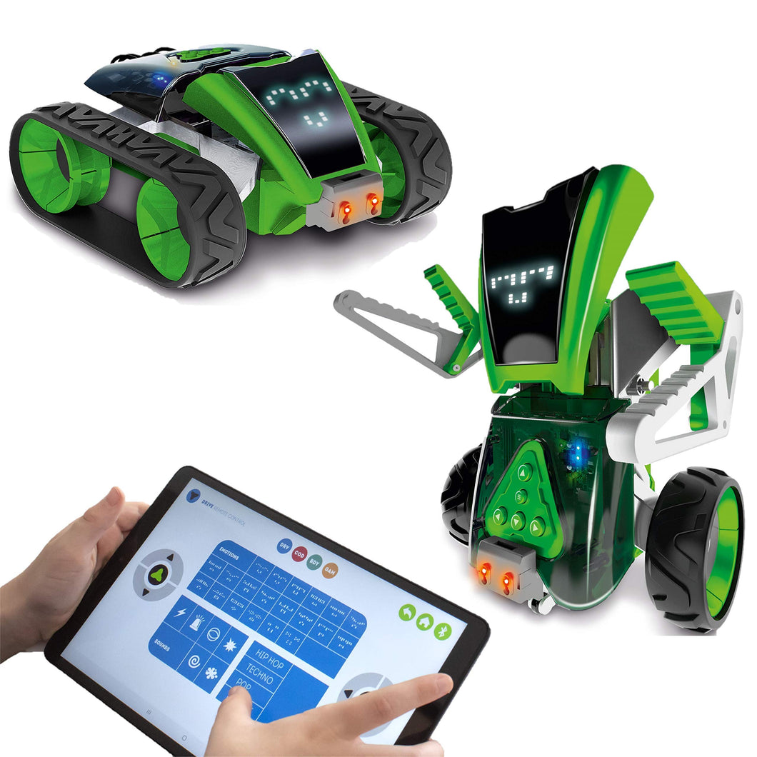 Play Visions Buildable & Programmable Toy Robot Kit for Kids - Bring Mazzy to Life - Create an Interactive Android or Rover Vehicle Model