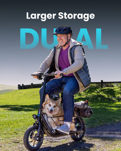 Adults Electric Scooter with Large Middle Basket, 550W Motor 18.6 MPH 20 Mile Distance, Foldable E-Scooter