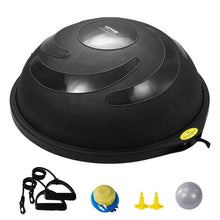 Load image into Gallery viewer, VEVOR 26-inch Half Exercise Ball Trainer, 1500 lbs Capacity Balance Ball, Includes Resistance Bands -Black
