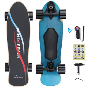 Electric Skateboard with Remote，Carver Skateboard with Carving Truck, 26" Land Surfskate, 350W Brushless Motor, Max 12.4 MPH, Max Load 155Lbs