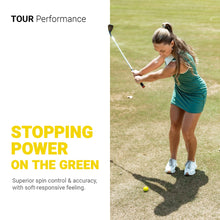 Load image into Gallery viewer, Trust Golf Ball | Aurora Bright Yellow | Soft | Distance | Straight Flight | Easy to Spot | Crystal Urethane Cover | 3-Piece | 12 Balls
