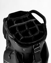 Load image into Gallery viewer, Pins &amp; Aces Cart Bag - 14-Way, Full Length Dividers, Single Strap - Velvet Lined (Black)
