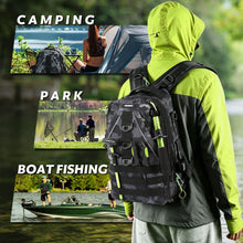 Load image into Gallery viewer, ROCRETA Fishing Backpack with Tackle Boxes,Fishing Lure Kit and Tool
