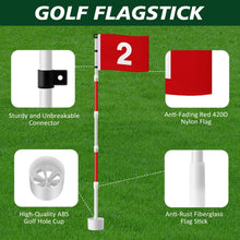 Load image into Gallery viewer, Burbell 4 Pack Golf Flag 6ft Cup Set Putting Green Red Flags for Yard
