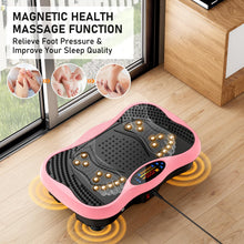 Load image into Gallery viewer, Vibration Plate Exercise Machine, 130 Levels Shake Fitness Vibrating Platform for Lymphatic Drainage Weight Loss, Bluetooth Fat Burner for Women Men, Pink
