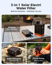 Load image into Gallery viewer, 3-in-1 Portable Electric Water Filter for Survival Kit &amp; Emergency
