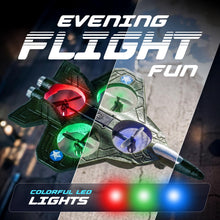 Load image into Gallery viewer, NUTTY TOYS RC Stunt Airplane for Kids &amp; Adults - 3X Extended Battery Life, Top LED Jet Fighter 2026
