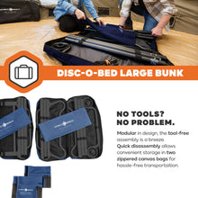 Load image into Gallery viewer, Disc-O-Bed Large Convertible 2 Person Bench &amp; Double Camping Cot, Navy
