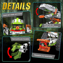 Load image into Gallery viewer, 5 in 1 STEM Robot Toys Building Kits, Dinosaur Toys for Boys Age 8-12, App &amp; Remote Control Engineering Learning Educational (539 Blocks)
