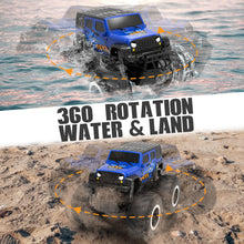 Load image into Gallery viewer, Amphibious Remote Control Car Toys for Boys 2.4GHz 1:16 All Terrain Off-Road RC Car Waterproof RC Monster Truck, Blue
