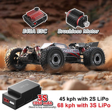Load image into Gallery viewer, 1/16 Fast Brushless RC Cars for Adults, Max 42 mph High Speed Remote Control Car for Boys, Electric RTR Race RC Truck
