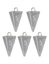 Load image into Gallery viewer, BLUEWING 3lb Box Pyramid Sinkers Lead Fishing Weights for Saltwater, 5oz, 10 Pack
