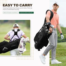 Load image into Gallery viewer, uniHimal Lightweight 7-Way Golf Stand Bag for Men &amp; Women (Black)
