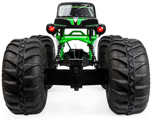Monster Jam, Official Mega Grave Digger All-Terrain Remote Control Monster Truck with Lights, 1:6 Scale, Kids Toys