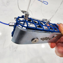 Load image into Gallery viewer, Fishernomics Heavy Surf Handcrafted Lead-Free Crab Trap for Fishing Pole (Bloom Tank Series 9.4oz or 6.6oz), US Manufactured Premium Loops, Highly Durable Crab Trap for Crabbing (Bloom Tank Aero)
