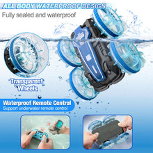 Load image into Gallery viewer, Amphibious Remote Control Car, 2.5GHz 4WD 131Ft 360° Rotation, 180° Flip，60Mins Play, Rechargeable Gesture Rc Car with LED
