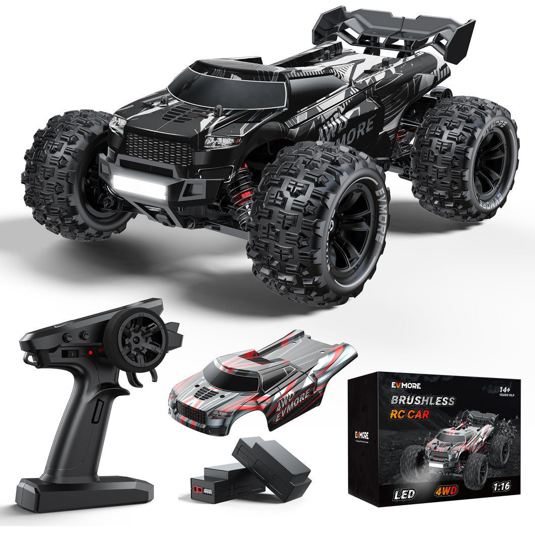 1/16 Brushless RC Cars for Adults & Boys, Fast 43 Mph, Electric 4WD High Speed RC Car, All-Road Remote Control RC Truck