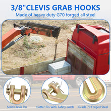 Load image into Gallery viewer, Moafaye 3/8" Chain Hook, Clevis Grab Hooks for Truck, Trailer, Fishing Boat
