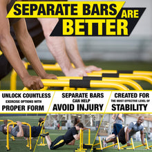 Load image into Gallery viewer, Lebert Fitness Dip Bar Stand - Yellow Regular
