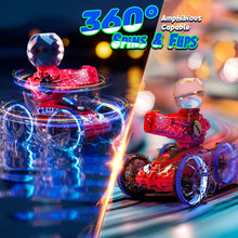 Load image into Gallery viewer, Amphibious Remote Control Car for Boys Kids - 4WD Waterproof 2.4 GHz 360°Rotation RC Stunt Car - Water and Land Pool Toys Cars

