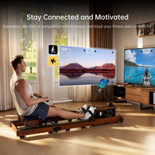 Load image into Gallery viewer, KINGSMITH Water Rowing Machines for Home - Walnut
