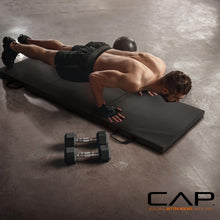Load image into Gallery viewer, CAP Barbell Folding Exercise Mat – Durable, Anti-Tear, Thick Padding for Fitness, Aerobics, Gymnastics &amp; Home Workouts. 72"L x 24"W x 2"Thick. PINK
