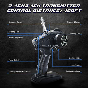 1/12 Brushless RC Cars for Adults, Max 50mph Off-Road All Terrain Truck,4WD RC Buggy with 2.4 GHz Remote Control