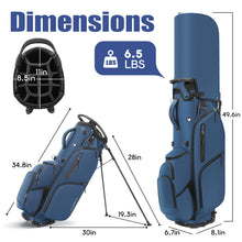 Load image into Gallery viewer, Findway 14 Way Golf Stand Bag [Upgrated Generous Space] Lightweight Golf Bag with Stand, Durable Golf Club Bag with Padded Dual Strap &amp; Rain Cover for Men and Women
