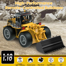 Load image into Gallery viewer, RC Bulldozer RC Vehicles Construction, Remote Control Bulldozer Kids Toys, 2.4G Radio Wireless 4WD Rear-Mounted
