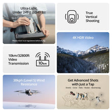 Load image into Gallery viewer, Lightweight 3x Mechanical Gimbal Drones with Camera for Adults 4K, 38-min Flight Time, up to 32800ft (10km) Video Transmission
