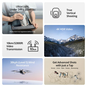 Lightweight 3x Mechanical Gimbal Drones with Camera for Adults 4K, 38-min Flight Time, up to 32800ft (10km) Video Transmission