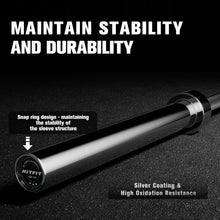 Load image into Gallery viewer, RitFit 7-foot Olympic Barbell Bar, General Purpose Weight Bar Suitable for Olympic Lifts and Power Lifts, 500LBS Capacity
