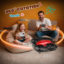 Load image into Gallery viewer, Veeniix V995 Red Mini Drone for Kids and Beginners,Indoor RC Quadcopter Plane with 3D Flips
