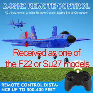 F22 RC Plane, Remote Control Airplane, 2.4Ghz Ultra Long Endurance Raptor RC Fighter Jet Toy Airplanes for Kids Beginners Boys Girls