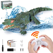 Load image into Gallery viewer, Remote Control Crocodile High Simulation RC Crocodile Boat Toys for Swimming Pool Lakes Bathroom, Great Gift
